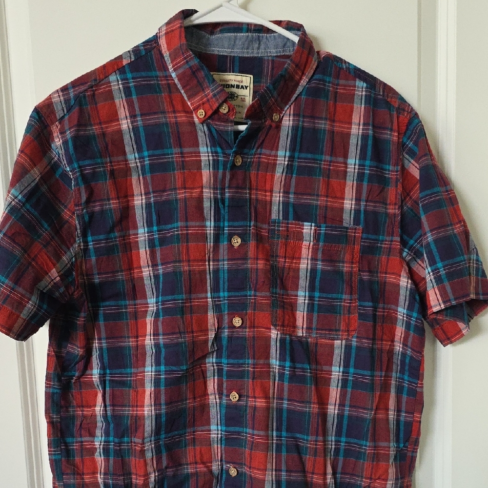 UNIONBAY Men's Multicolor Plaid Button Down Shirt